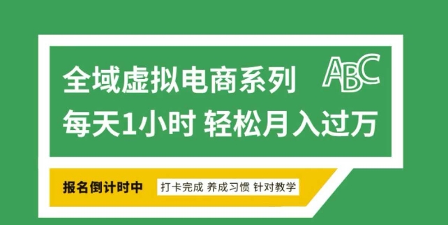 全域虚拟电商变现系列，通过平台出售虚拟电商产品从而获利-汉兴项目网创资源网