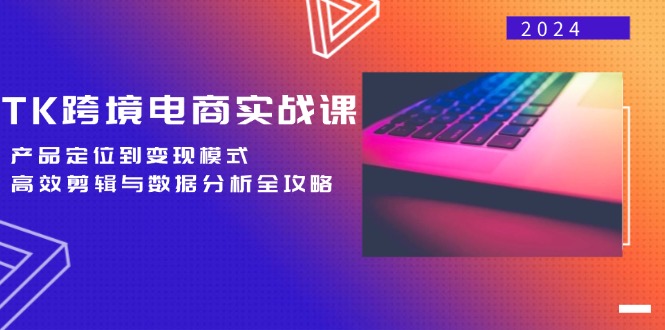 TK跨境电商实战课：产品定位到变现模式，高效剪辑与数据分析全攻略-汉兴项目网创资源网