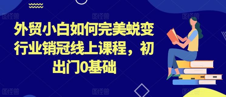 外贸小白如何完美蜕变行业销冠线上课程，初出门0基础-汉兴项目网创资源网